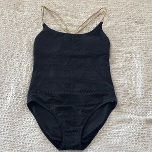 Aerie Black Full Coverage One-Piece